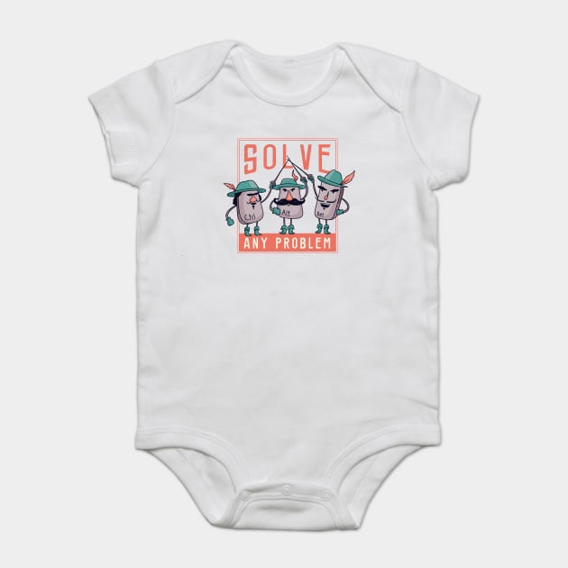 Solve Any Problem Baby Bodysuit by Cosmo Gazoo